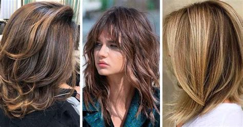 effilé dégradé coupe mi long|20 coupes de cheveux mi